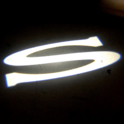 Ultra-Bright LED dørlys med logo Tesla Model S