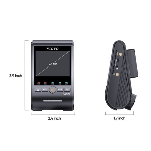 VIOFO A329S dimensjoner