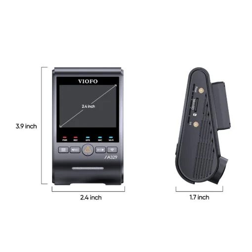 VIOFO A329S dimensjoner